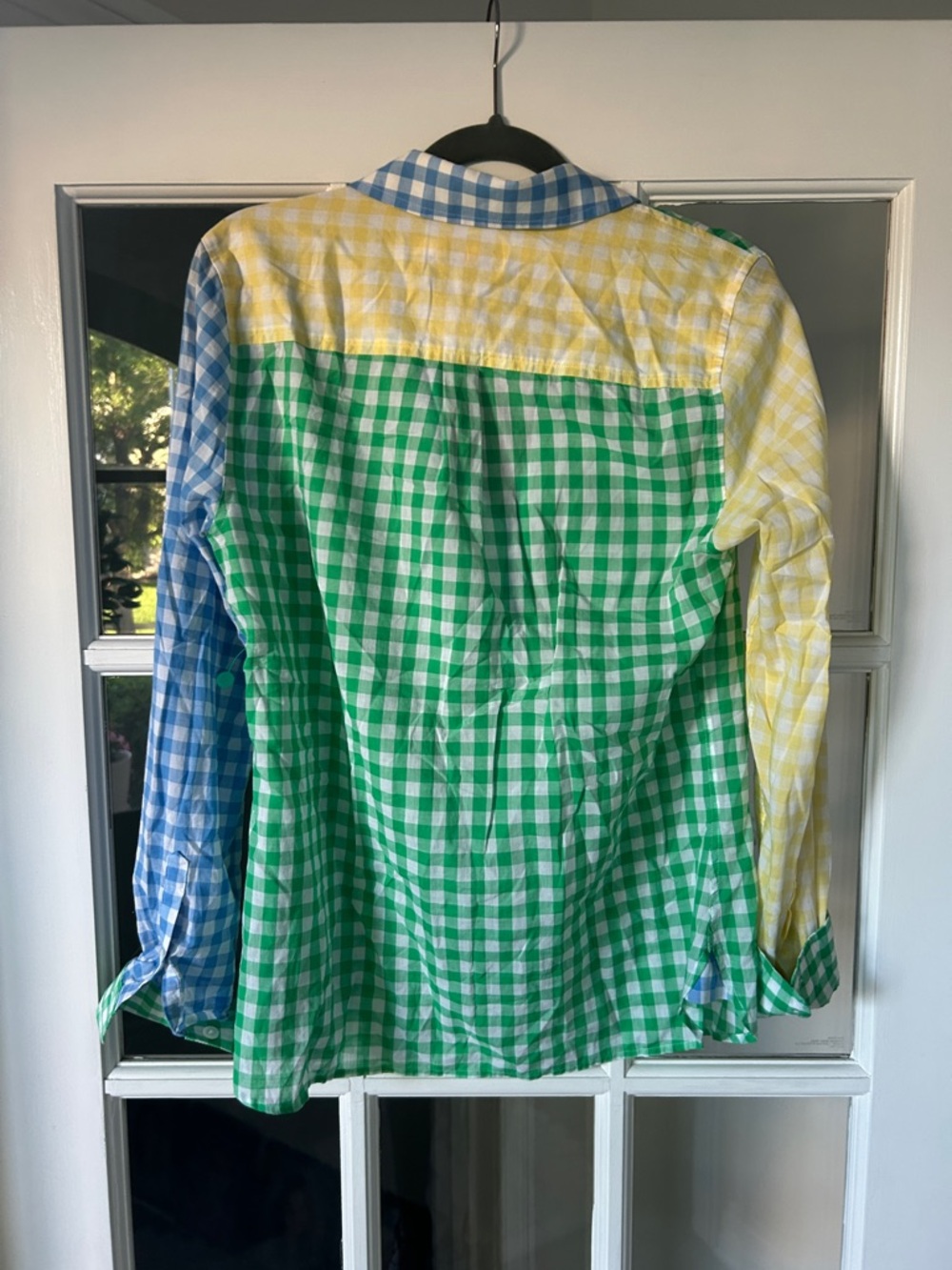 Vineyard Vines Green, Yellow & Blue Gingham Button-Up Tunic - Picture 4 of 4